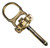 Frontline COB5K ALPHA Swivel 5K concrete anchor with galvanized yellow passivation finish and swivel D-ring, studio view