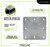 Frontline RC-BKRPLT ASTM A36 steel backer plate edge detail showing the 0.35 inch thickness