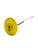 Frontline DT602 drop-thru anchor showing coiled galvanized cable on the yellow base plate