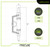Frontline ROCH01 halo chain anchor compliance panel with dimensions and OSHA ANSI ratings