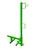 Frontline GUP2X4 powder-coated green guardrail post for parapet walls.