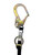 Frontline LPO62RADJ Combat 6 ft Tie-Back Double Leg Shock Absorbing Lanyard with Rebar Hooks — Rebar Hooks (3)
