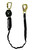 Frontline RPA091TB Tie Back Single Leg Web 9 ft SRL with Tie Back Hook End — snap hook connector detail