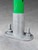 Frontline GUS-FXD Guardrail System for Concrete or Steel Substrates | Green or Yellow, 5/7.5/10 ft — base close-up detail