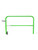 Frontline GUG55 Guardrail 5 ft Rolling Swing Gate | Green, Yellow or Galvanized — full product view
