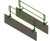 Frontline TRG temporary guardrail system mounted on a concrete parapet