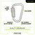 Frontline CAQ117 Aluminum Quarter-Turn Locking Carabiner, 3-Pack — features and key benefits