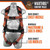 Malta Dynamics Warthog Comfort Maxx Belted Side D-Ring Harness Features