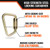 Malta Dynamics C1000 steel locking carabiner features callout: 3,600 lb gate, 5,000 lb breaking strength, 0.84 inch gate opening, quarter-turn self-locking
