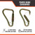 Malta Dynamics C1002 tower hook carabiner one-hand gate operation