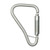 Malta Dynamics C1002 tower hook carabiner, gate closed and locked