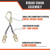 Malta Dynamics C7900 rebar chain assembly callout showing the 24 inch Grade 80 welded-link chain