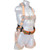 Malta Dynamics padded harness waist belt with a cushioned lower-back support panel, available in S-M-L and XL-XXL sizes