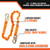 Close-up of the Malta Dynamics C5104 self-locking steel snap hook with 3,600 lb gate