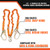 Close-up of the Malta Dynamics C5117 lanyard self-locking steel snap hook with 3,600 lb gate