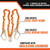 Close-up of the Malta Dynamics C5117 lanyard self-locking steel snap hook with 3,600 lb gate
