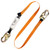 Close-up of the Malta Dynamics C5000 lanyard self-locking steel snap hook with 3,600 lb gate