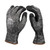 Malta Dynamics Insulated Cut Level A4 work gloves, black knit with polyurethane palm coating