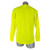 Back view of the Malta Dynamics high visibility yellow long sleeve safety shirt in fluorescent polyester