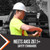 Worker on a jobsite wearing Malta Dynamics safety glasses, meets ANSI Z87.1 plus