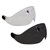 Malta Dynamics safety helmet visors shown in clear and tinted, flip-up anti-scratch eye protection for APEX helmets