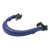 Malta Dynamics APEX full brim face shield bracket in blue nylon with LeverLock attachment and press-to-release slotted cap adapters for APEX Type 2 full brim safety helmets