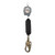 Worker tied off 100 percent on a Malta Dynamics Wild Boar twin-leg personal SRL while transferring between anchor points, Class 1-P