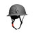 Malta Dynamics APEX Type 2 Class E full brim safety helmet in grey for construction and at-height work