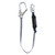 FallTech 82543 4' ViewPack Single-Leg Rebar-Hook Lanyard, steel rebar hook