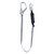 FallTech 82563 6' ViewPack Single-Leg Rebar-Hook Lanyard, steel rebar hook