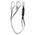 FallTech 8260732D 6' ViewPack Y-Leg Tie-Back Lanyard, steel rebar hook