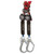FallTech DuraTech Mini 6' Web Twin-Leg SRL, steel rebar hook