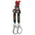 FallTech DuraTech Mini 6' Web Twin-Leg SRL, steel rebar hook