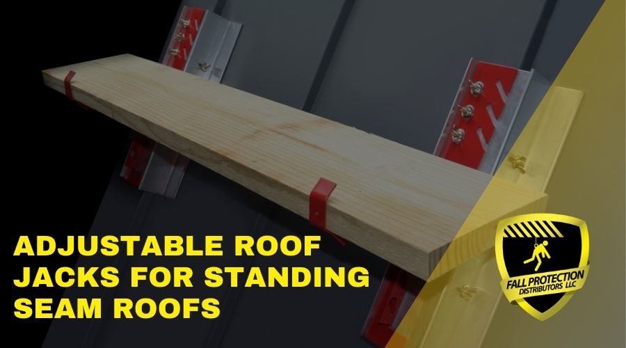 Standing Seam Roof Anchor SSRA2 Adjustable Roof Jack Adapter Fall Protection Distributors, LLC