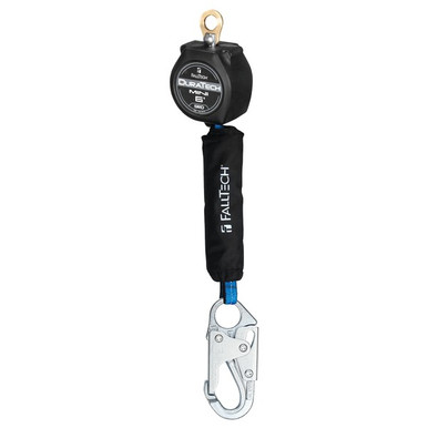 FallTech 72706SA1 DuraTech Mini 6 ft web personal SRL, Swivel-Eye Steel Snap, ANSI Z359.14 or CSA Z259.2.2