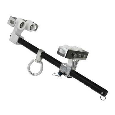 FallTech 7712 18 inch aluminum beam trolley anchor with forged aluminum swivel eye