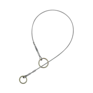 FallTech vinyl-coated cable pass-through sling anchor with galvanized steel wire rope