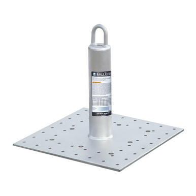 FallTech welded-eye post anchor for wood, concrete, and steel
