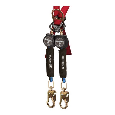 FallTech 72706 6 foot DuraTech Mini twin-leg personal SRL Class 1 for 100 percent tie-off