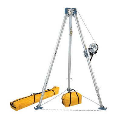 FallTech 7505S 11 ft Tripod Kit with 60 ft Stainless Winch