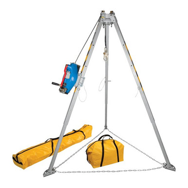 FallTech 7508T 8 ft Tripod Kit with 45 ft Technora 3-Way SRL-R
