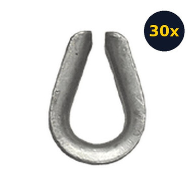 FallTech 62208T30 Install Thimbles for SteelGrip HLL, 30-Pack