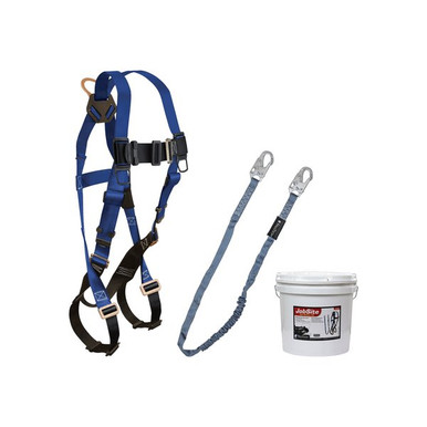 FallTech 9500Z 9500Z Mini Bucket Kit, 7015 Harness and Lanyard