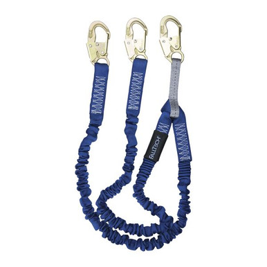 FallTech 8240Y ElasTech Shock Absorbing Lanyard, 6 ft Y-Leg