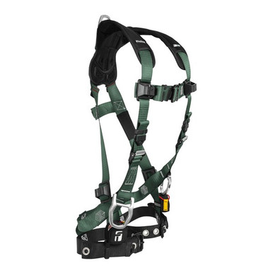 FallTech 19103D FT-1910 3D Standard Non-Belted Full Body Harness, Tongue Buckle Leg Adjustment