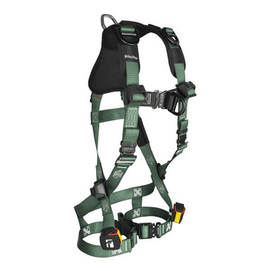 FallTech 1910SFDQC FT-1910 4D Retrieval Climbing Full Body Harness, Quick-Connect Leg Adjustment