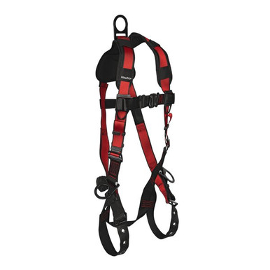 FallTech 7010C Tradesman Pro 3D Standard Non-belted Full Body Harness, Tongue Buckle Leg Adjust