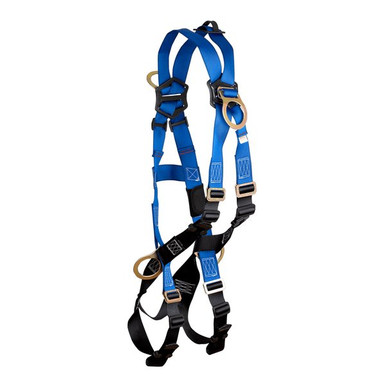 FallTech 7019BX Contractor 4D Cross-over Climbing Full Body Harness