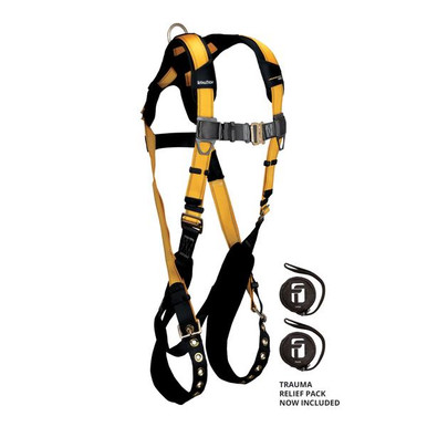 FallTech 7021X Journeyman Flex Steel 1D Standard Non-belted Full Body Harness, Tongue Buckle Le