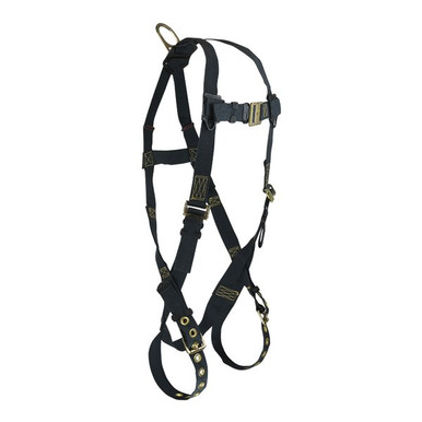 FallTech 7036AX WeldTech 1D Standard Kevlar Non-belted Full Body Harness, Tongue Buckle Leg Adju